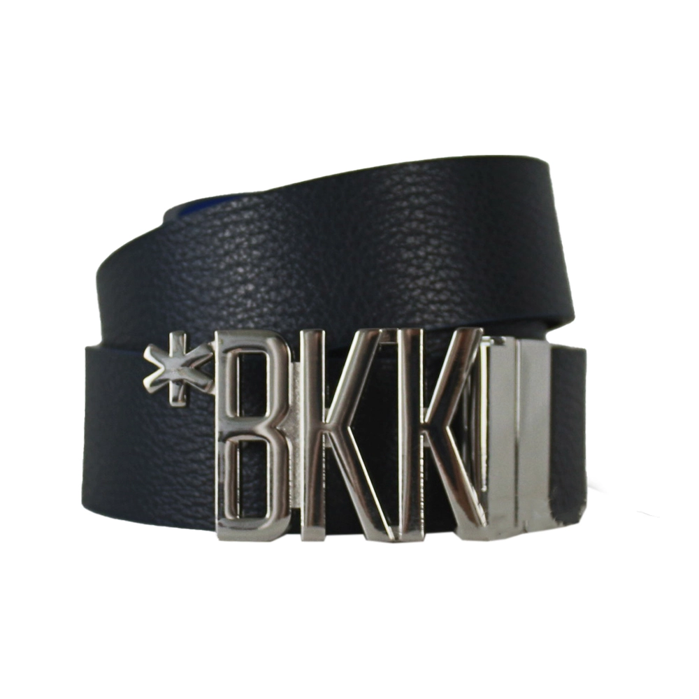 MEN'S DOUBLE BELT 3,5 CM 057 Black/Blue Черный Ремень Мужчинам
