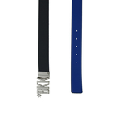 MEN'S DOUBLE BELT 3,5 CM 057 Black/Blue Черный Ремень Мужчинам