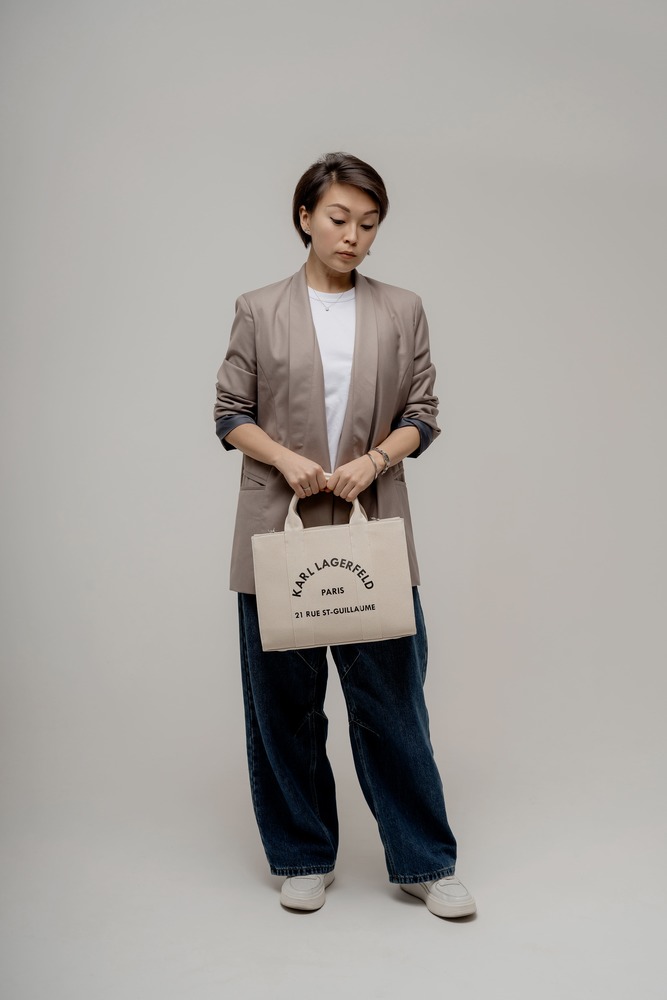 Сумка-тоут Бежевый Сумки-тоут Сумки Женщинам