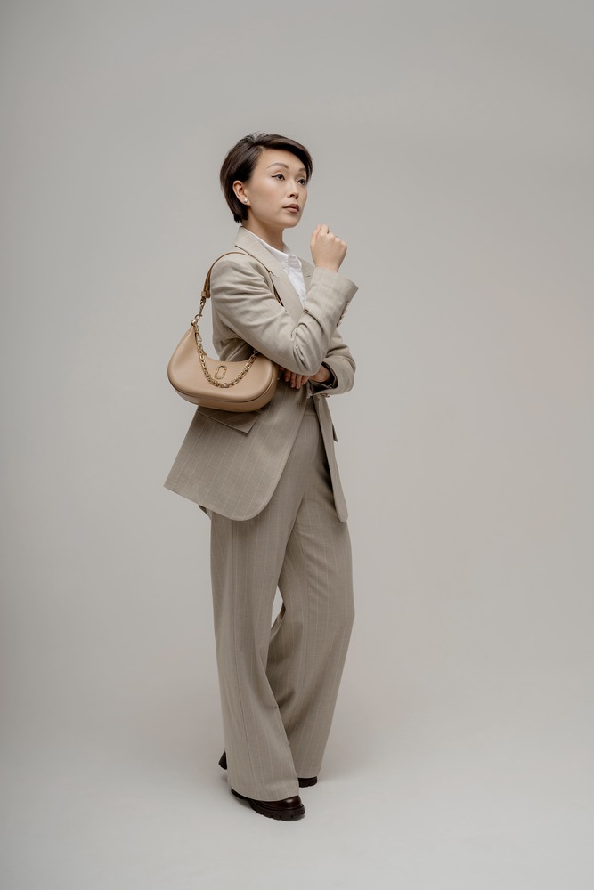 Сумка хобо Бежевый Сумка хобо Сумки Женщинам