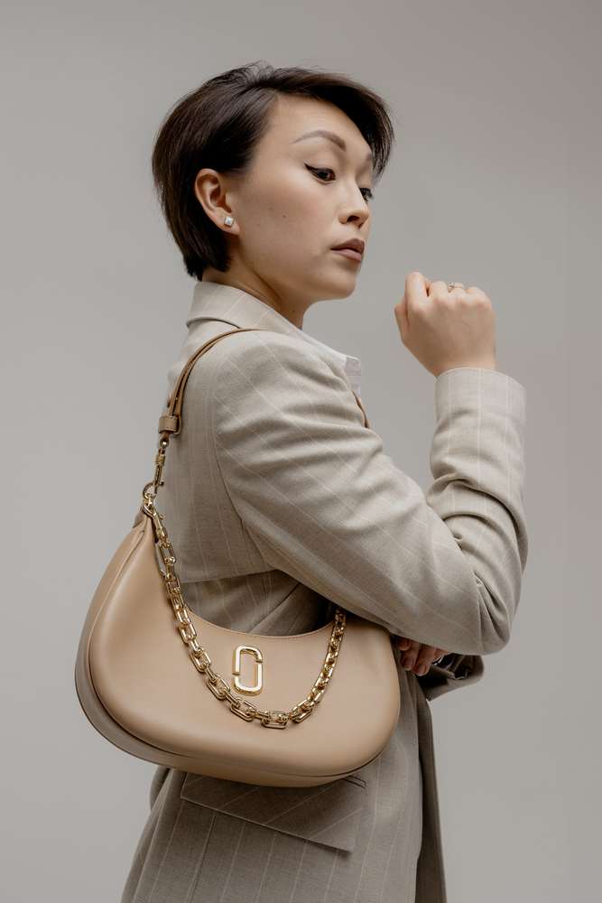 Сумка хобо Бежевый Сумка хобо Сумки Женщинам