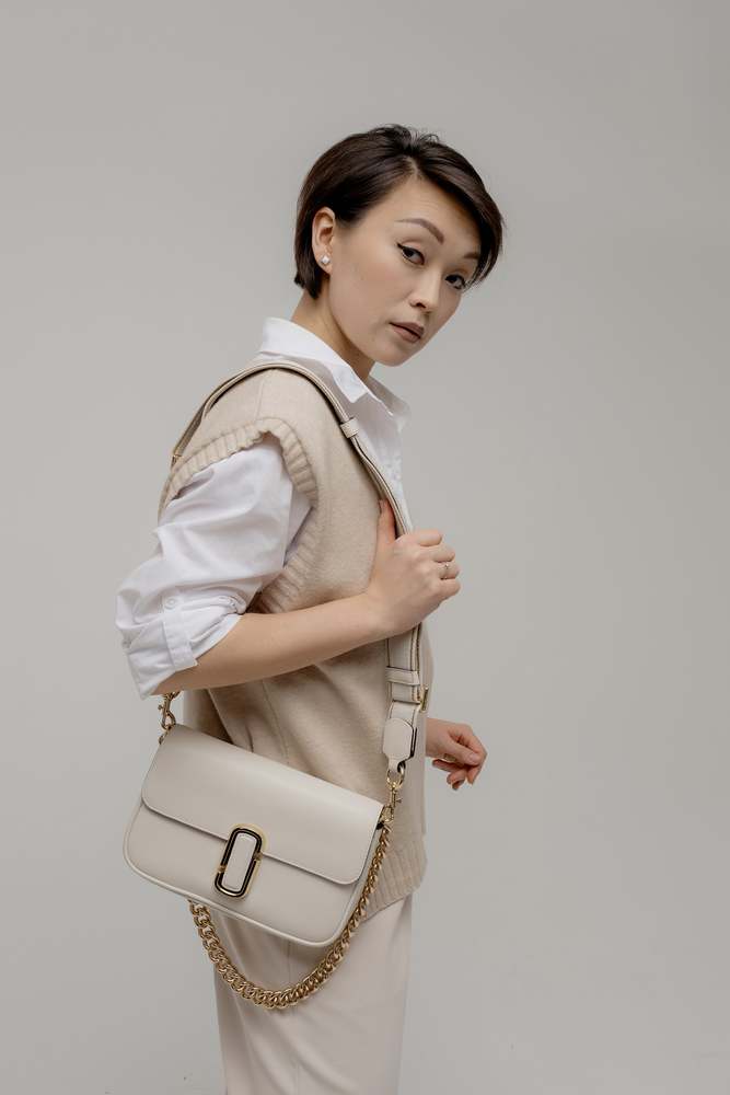 Сумка через плечо Бежевый Сумки через плечо Сумки Женщинам