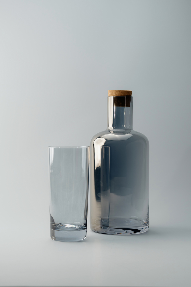 Комплект стаканов Серый Стаканы Стеклянная посуда Для дома Хайболы Стаканы Посуда для напитков HoReCa