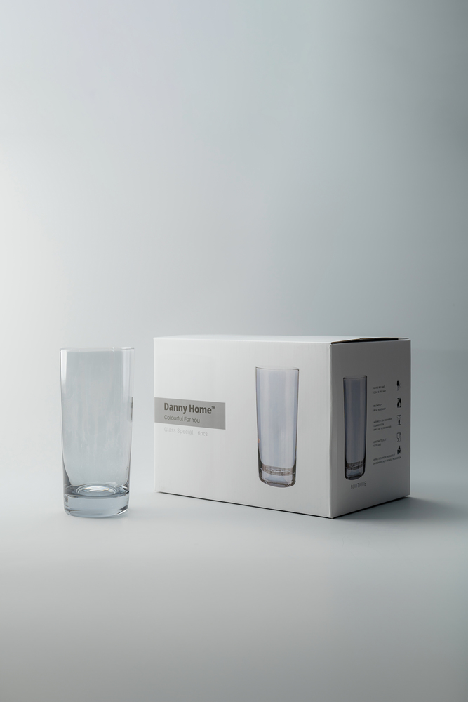 Комплект стаканов Серый Стаканы Стеклянная посуда Для дома Хайболы Стаканы Посуда для напитков HoReCa