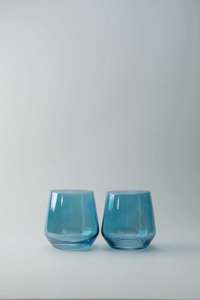 Комплект стаканов Светло-синий Стаканы Стеклянная посуда Для дома Олд фэшн Стаканы Посуда для напитков HoReCa