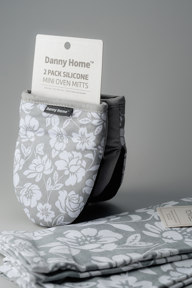 Комплект прихваток Серый Кухонный текстиль Кухня Для дома