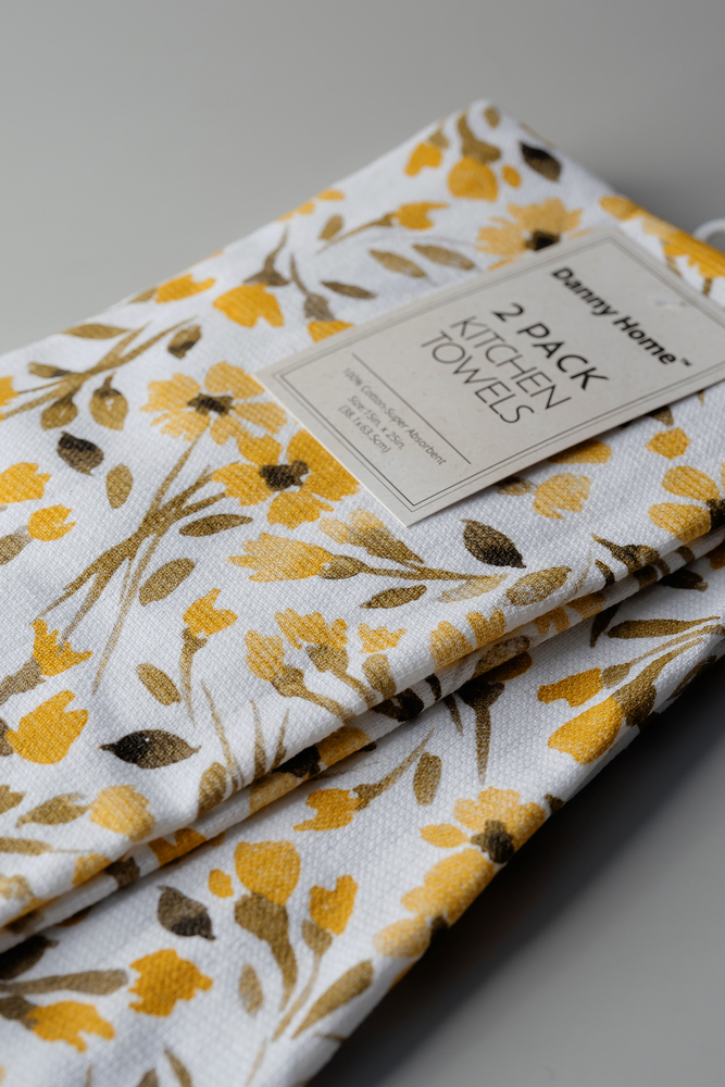 Комплект полотенец Желтый Кухонный текстиль Кухня Для дома