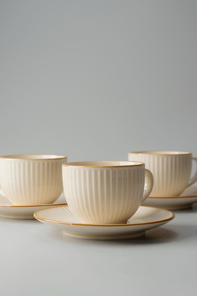 Чайная пара Молочный Чайные пары Столовая посуда Столовая Для дома Чайные пары Чашки и кружки Посуда для напитков HoReCa