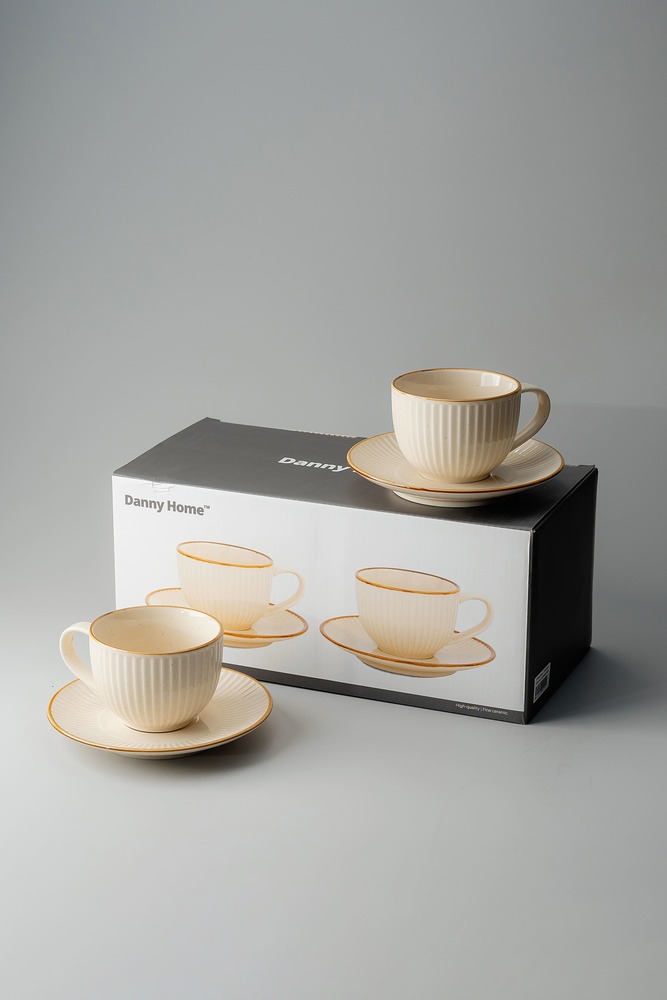 Чайная пара Молочный Чайные пары Столовая посуда Столовая Для дома Чайные пары Чашки и кружки Посуда для напитков HoReCa